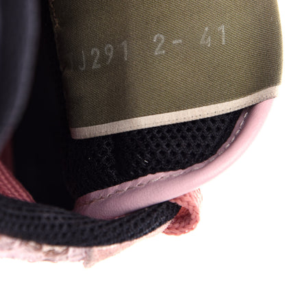 Valentino Garavani Macrame Lace Suede Womens Rockrunner Sneakers 41 Water Rose Multicolor 10 of 10
