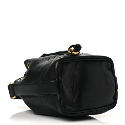 Chanel Lambskin Mini CC Drawstring Bag Black 9 of 25