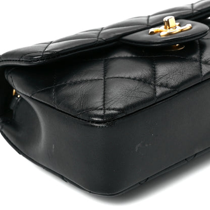 Chanel Lambskin Quilted Mini Heart Charms Flap Black 11 of 12