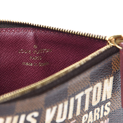 Louis Vuitton Damier Ebene Scribe Affiche Key Pouch 6 of 7
