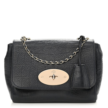 Mulberry Nappa Crocodile Embossed Small Lily Flap Midnight Blue 1 of 11