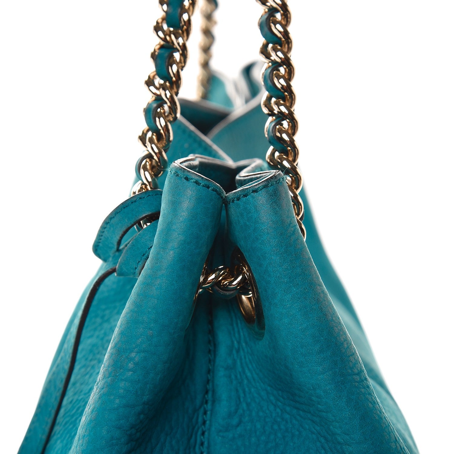 Gucci Vitello Range Medium Soho Chain Shoulder Bag Deep Cobalt 14 of 16