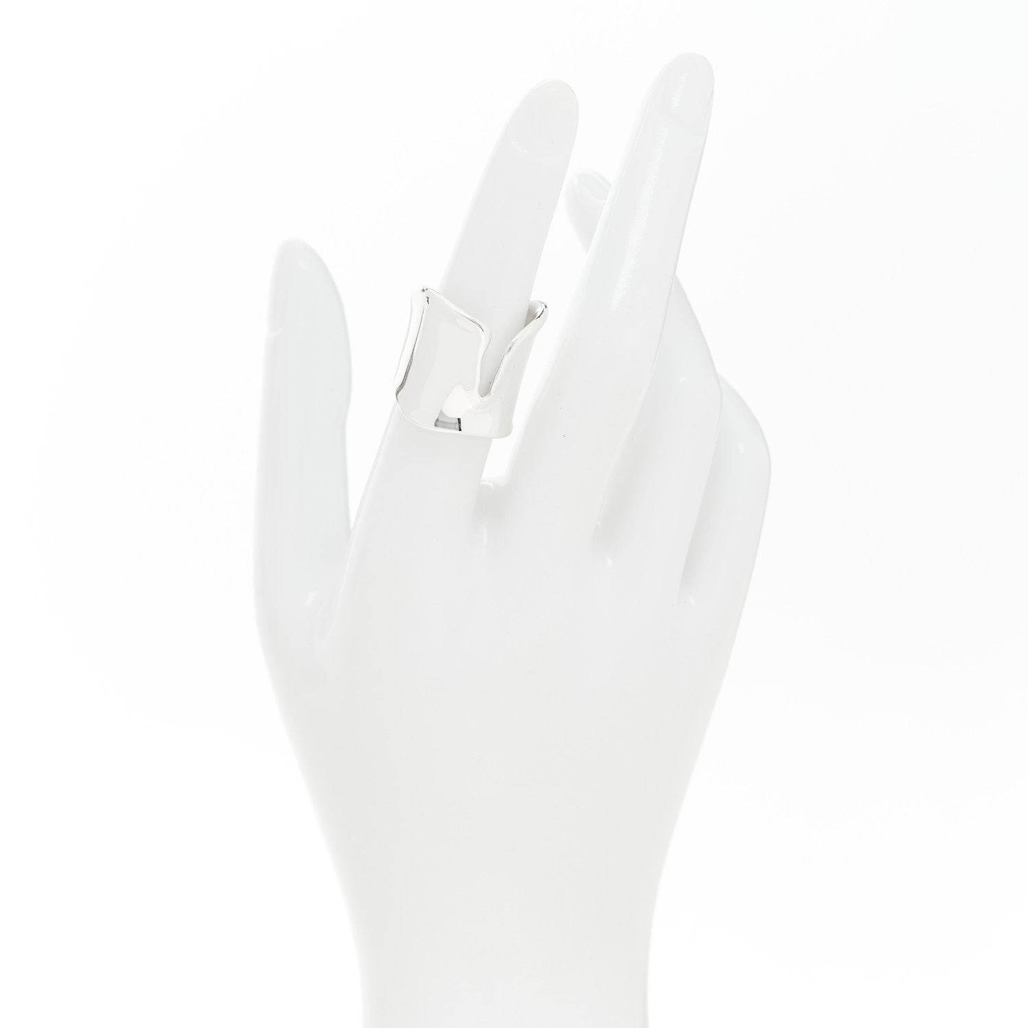 Tiffany Sterling Silver Elsa Peretti Split Ring 50 5.5 2 of 5
