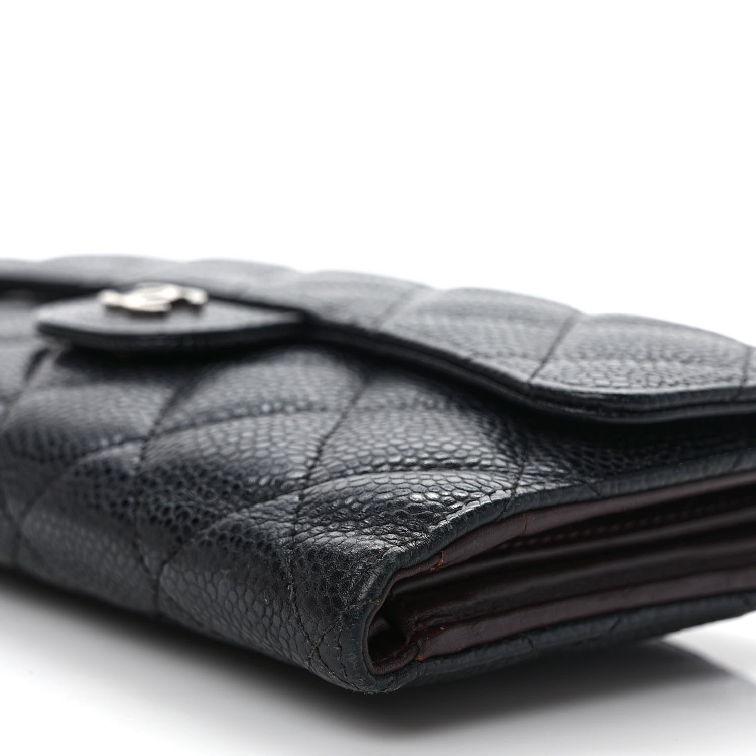 Chanel Caviar Quilted Large Flap Wallet Black 8 of 10