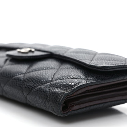 Chanel Caviar Quilted Large Flap Wallet Black 8 of 10
