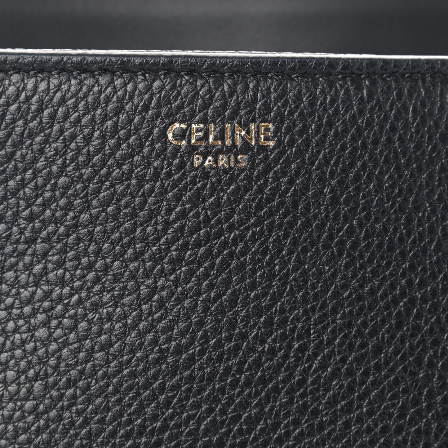 Grained Calfskin Large Soft 16 Bag Black