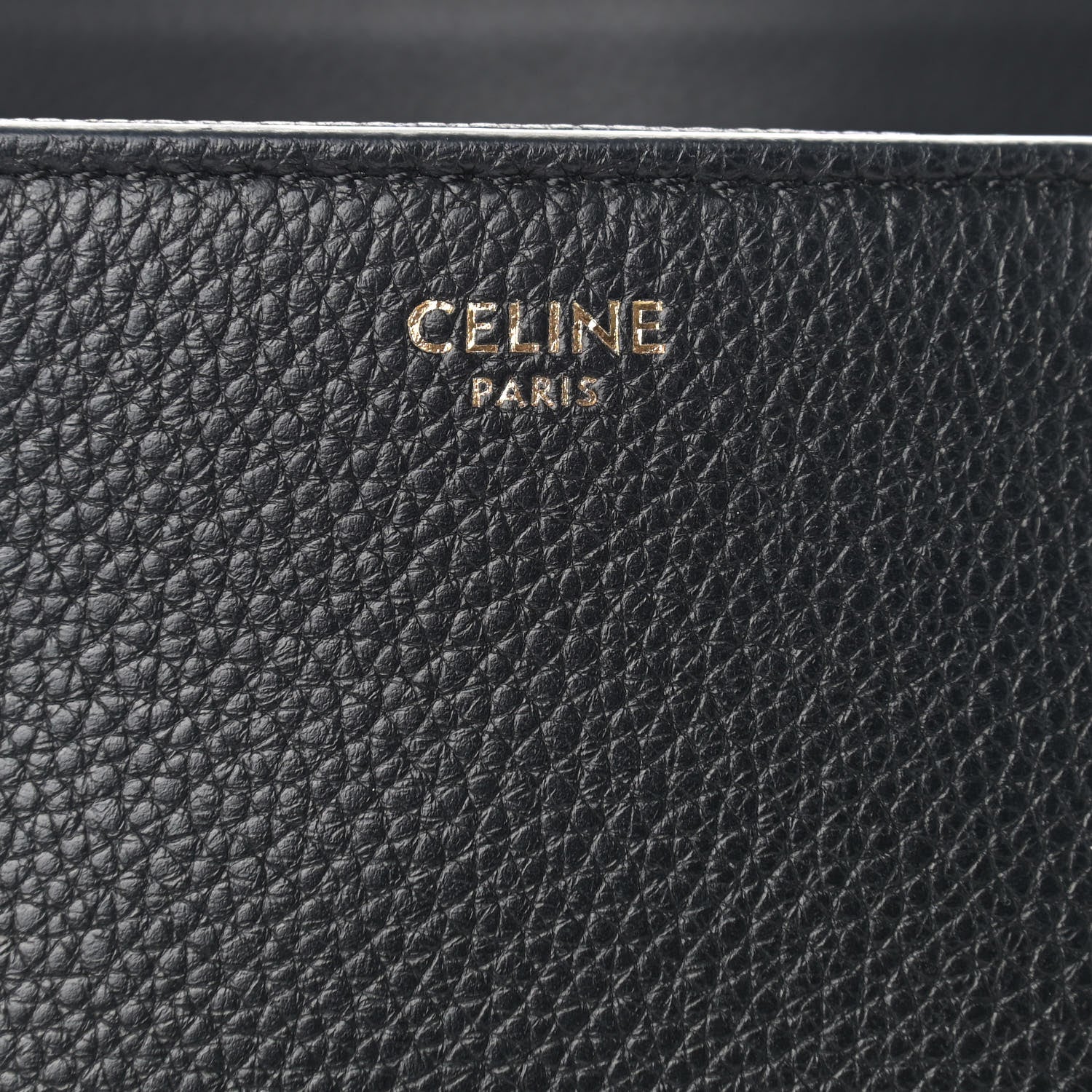 Celine Grained Calfskin Large Soft 16 Bag Black 8 of 10