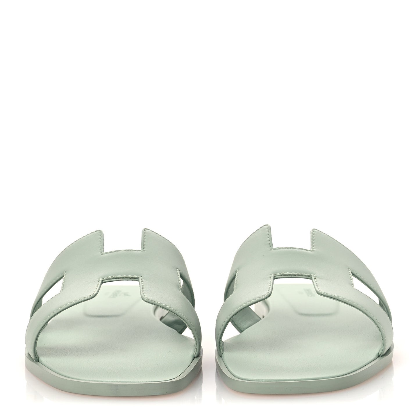 Calfskin Oran Sandals 40 Vert D'eau