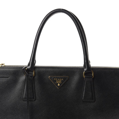 Prada Saffiano Lux Extra Large Galleria Double Zip Tote Black 9 of 9
