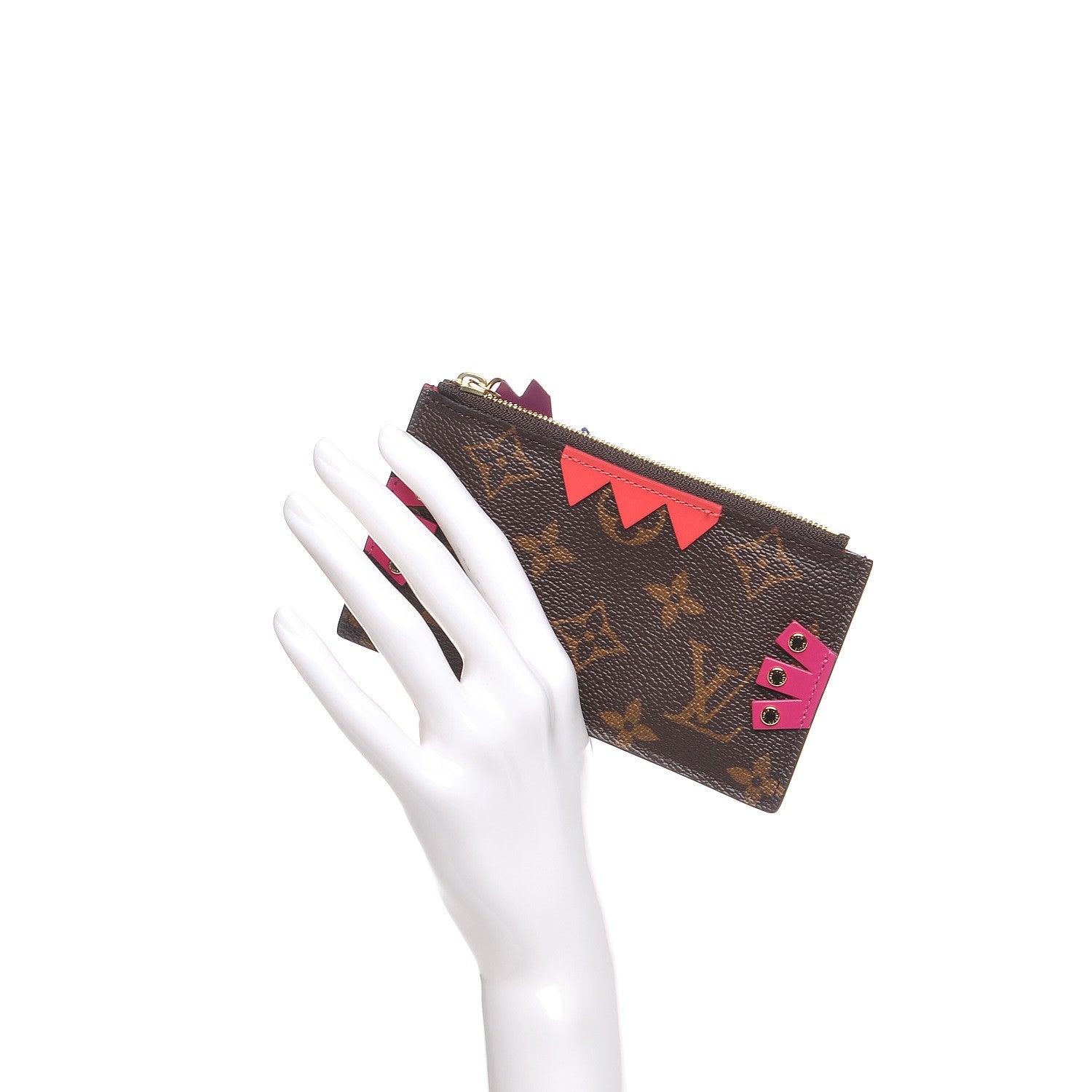 Louis Vuitton Monogram Totem Key Pouch Flamingo 2 of 8