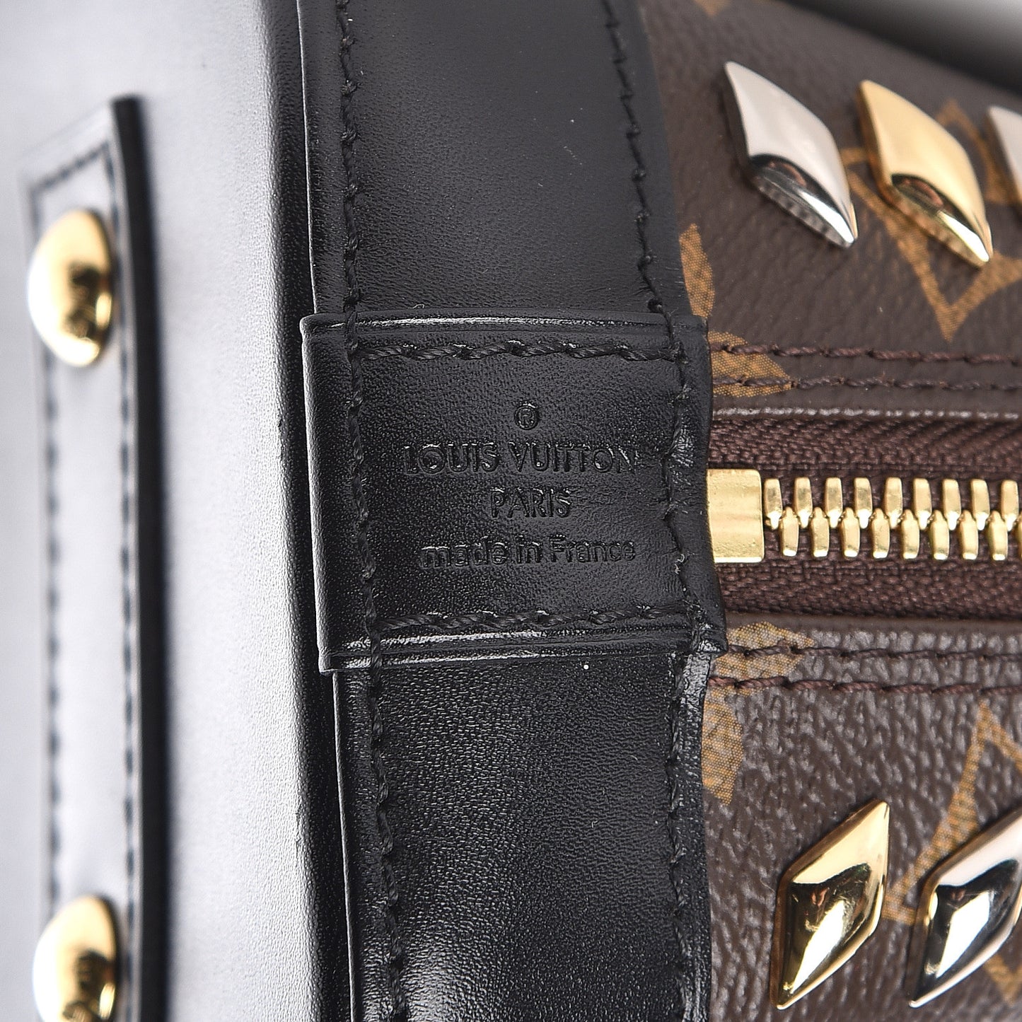 Monogram Macassar Studded Alma BB