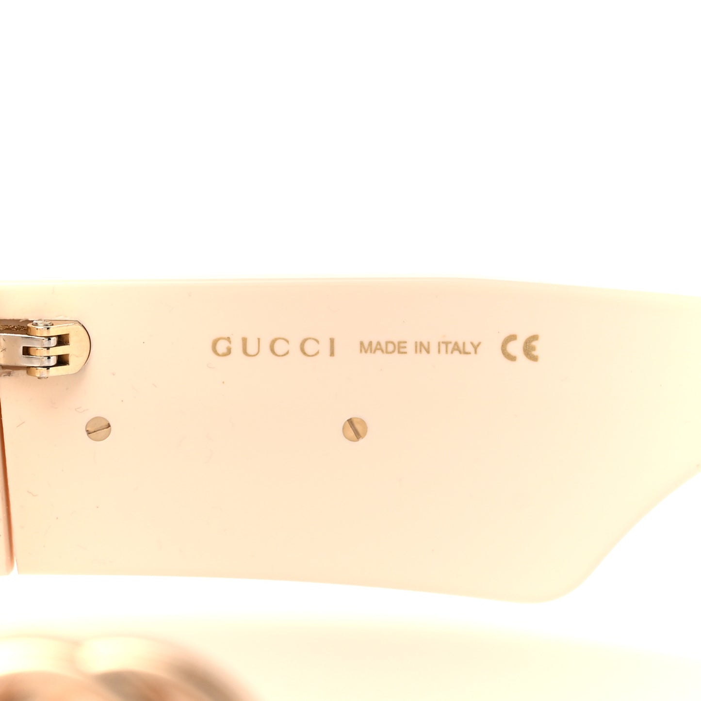 Acetate Round Sunglasses GG0629S Ivory