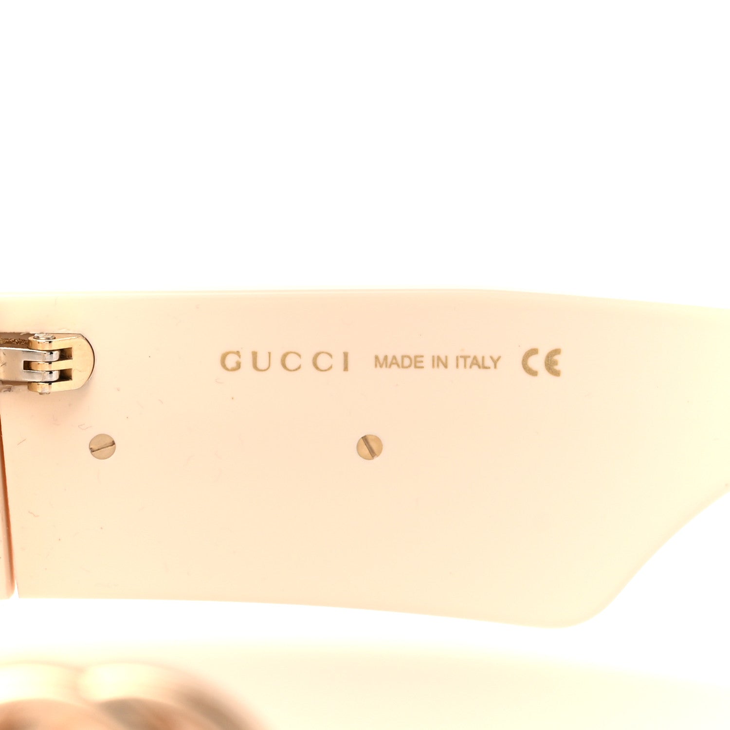 Gucci Acetate Round Sunglasses GG0629S Ivory 6 of 10