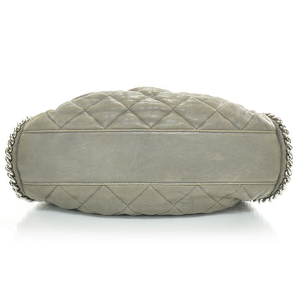 Chanel Washed Lambskin Chain Around Hobo Taupe 5 of 10