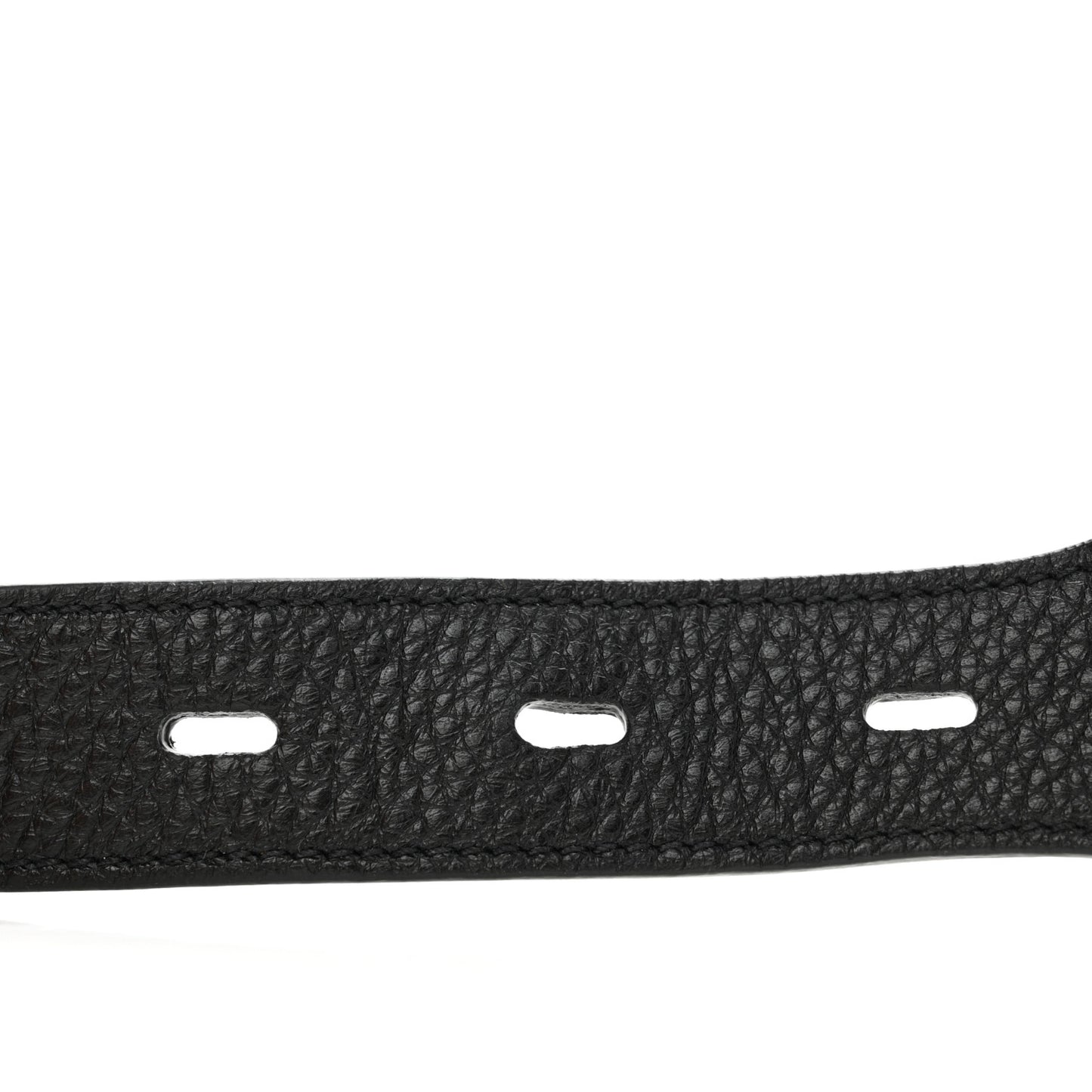 Canvas Calfskin Logo Shoulder Strap Black White