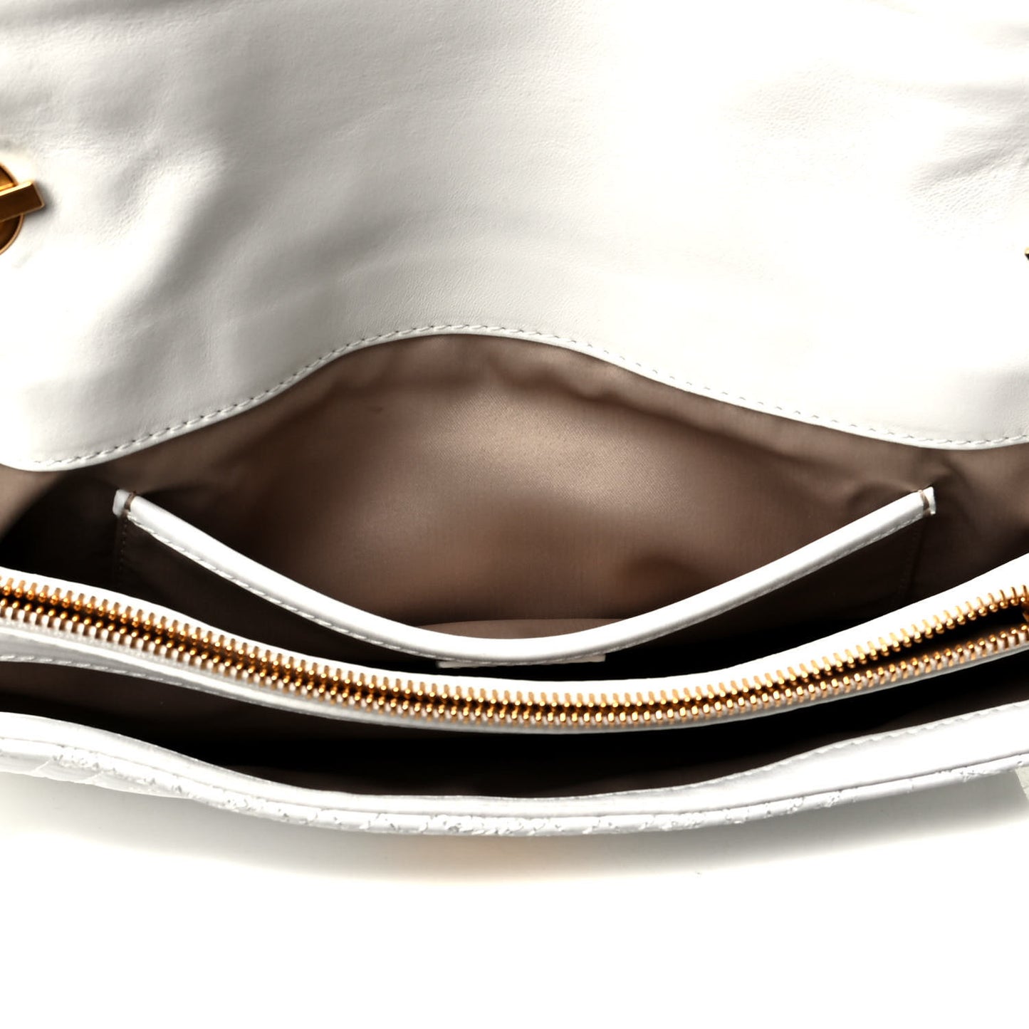 Leather Microvanitas Quilted New Icon Handbag White