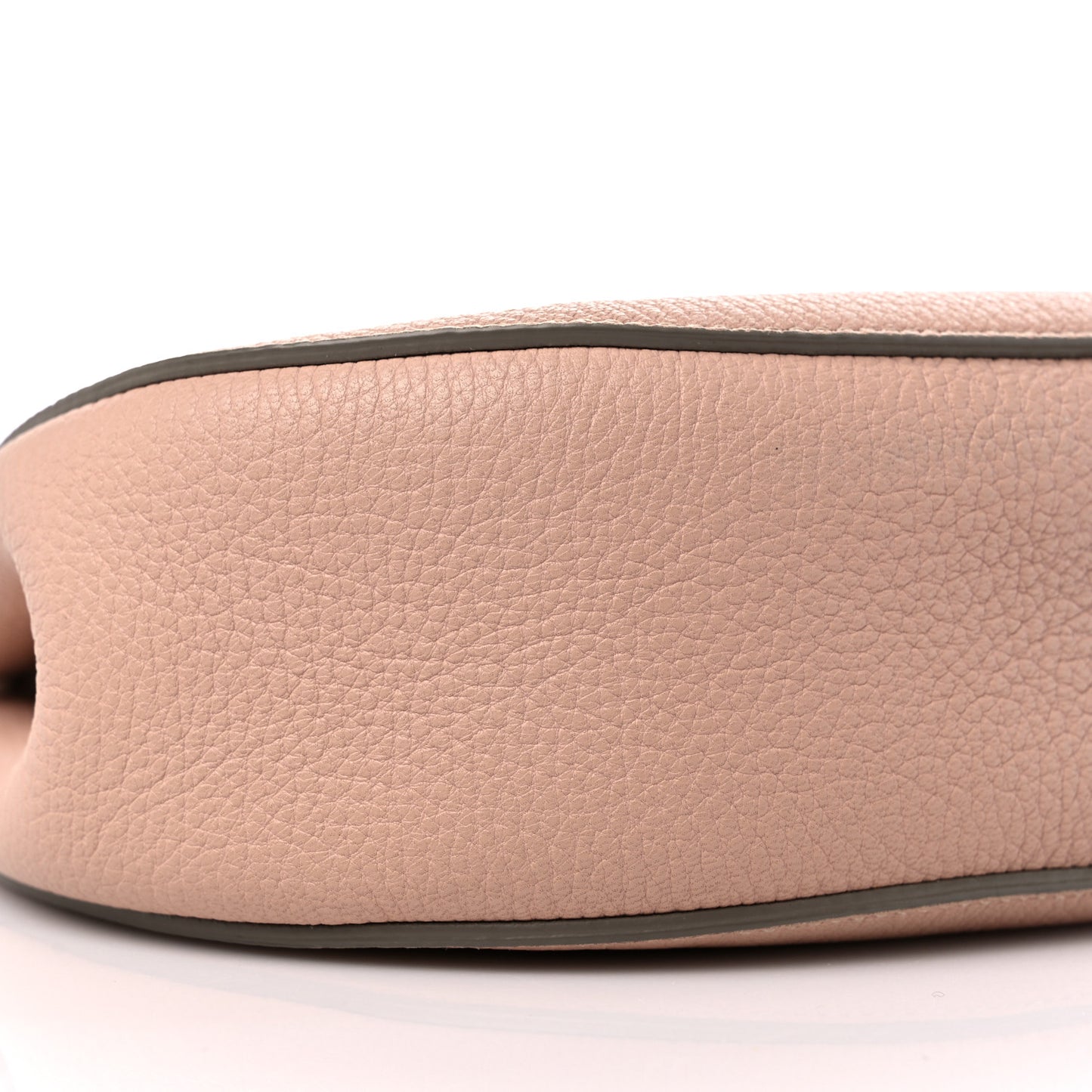 Grained Lambskin Mini Drew Shoulder Bag Cement Pink