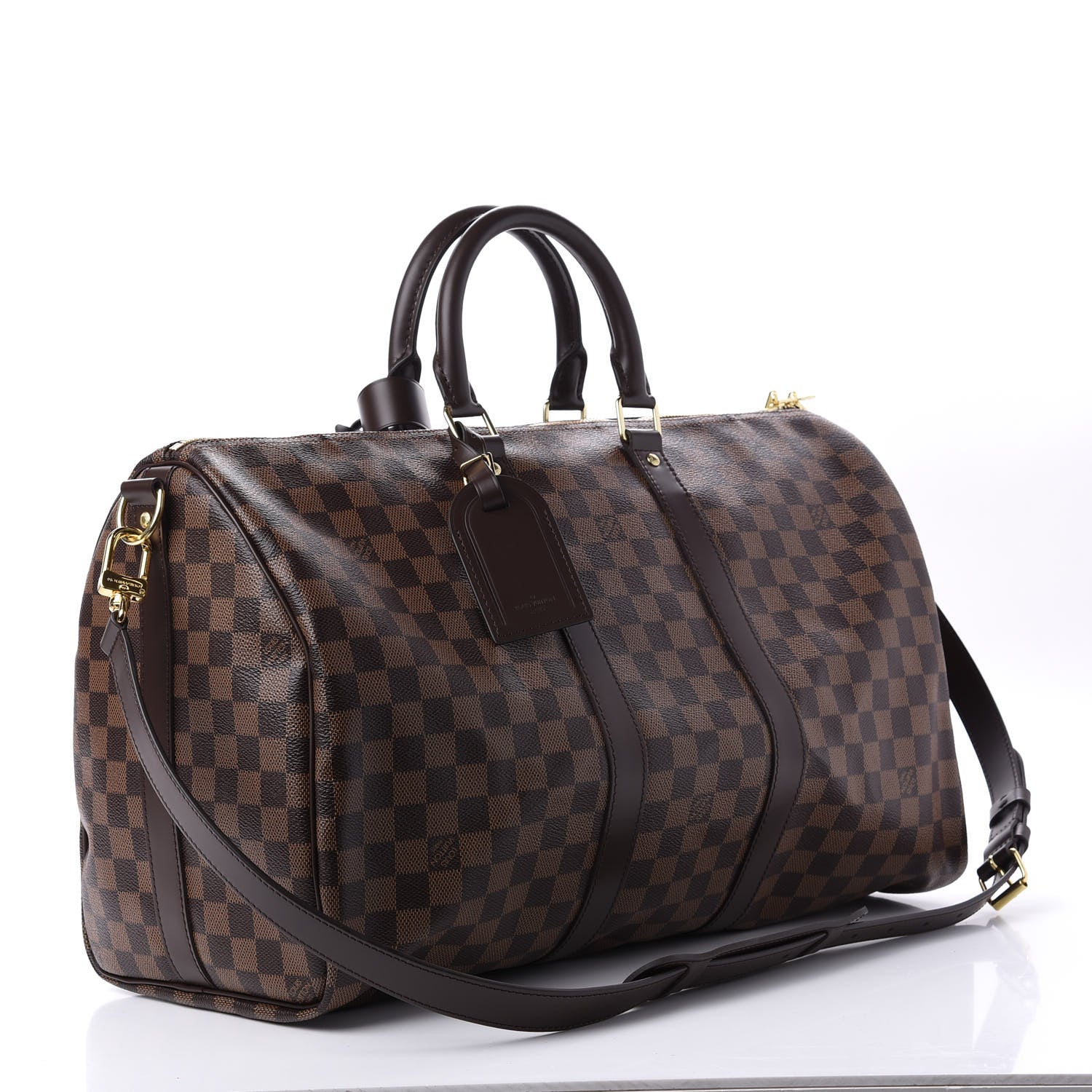 Louis Vuitton Damier Ebene Keepall Bandouliere 45 2 of 14