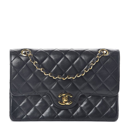 Chanel Lambskin Quilted Small Double Flap Black 1 of 11