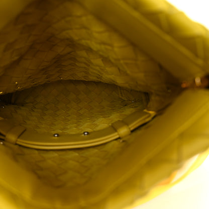 Bottega Veneta Nappa Intrecciato Small Fold Crossbody Messenger Lemon 5 of 9