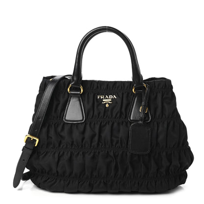 Prada Tessuto Nylon Gaufre Tote Black 1 of 10