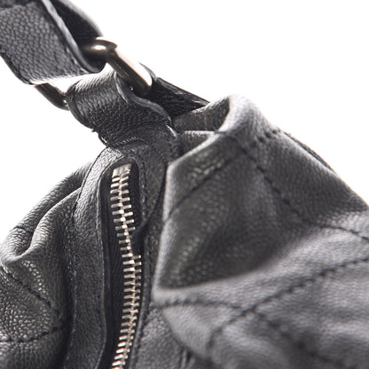 Chanel Caviar Stitched Large Outdoor Hobo Black 8 of 9