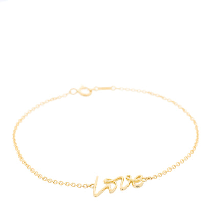 Tiffany 18K Yellow Gold Paloma Picasso Graffiti Love Bracelet 1 of 4