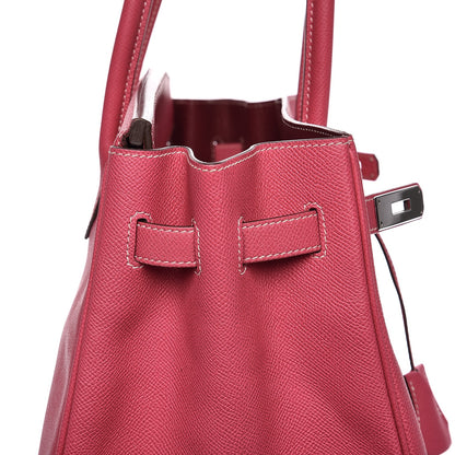 Hermes Epsom Candy Birkin 35 Rose Tyrien Rubis 15 of 41