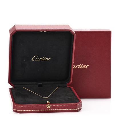 Cartier 18K Yellow Gold Diamond LM D'Amour Pendant Necklace 6 of 6