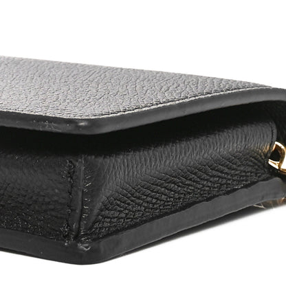 Valentino Garavani Grainy Calfskin VLogo Top Handle Wallet With Chain Black 9 of 10