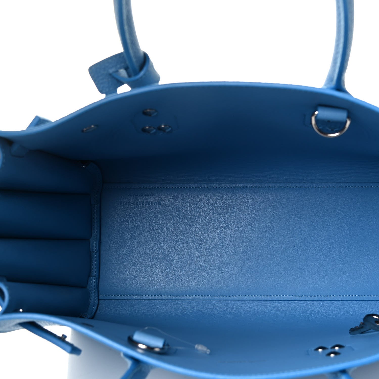 Saint Laurent Grained Calfskin Baby Sac De Jour Blue Clair 7 of 8