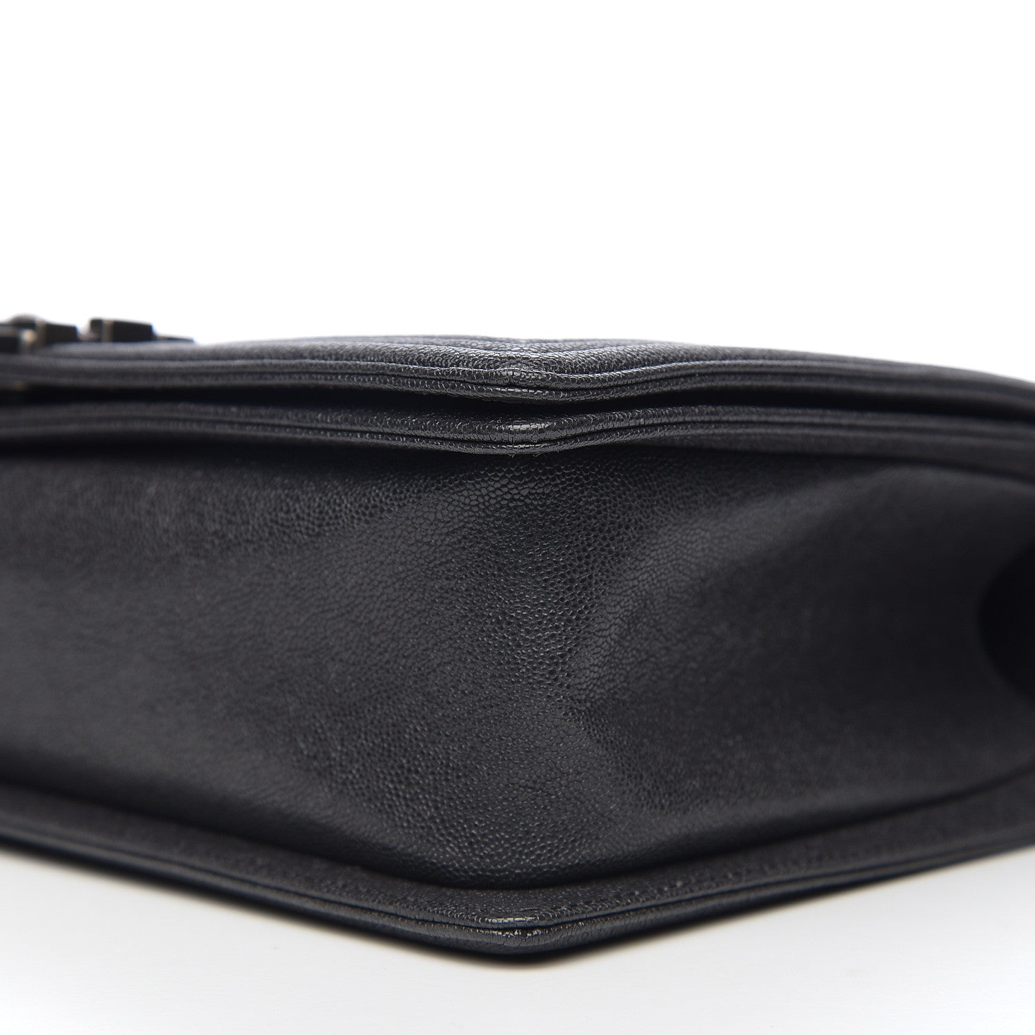 Chanel Metallic Caviar Quilted New Medium Boy Flap Grey 8 of 9