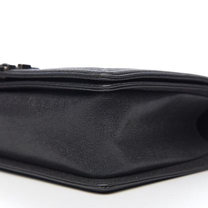 Chanel Metallic Caviar Quilted New Medium Boy Flap Grey 8 of 9