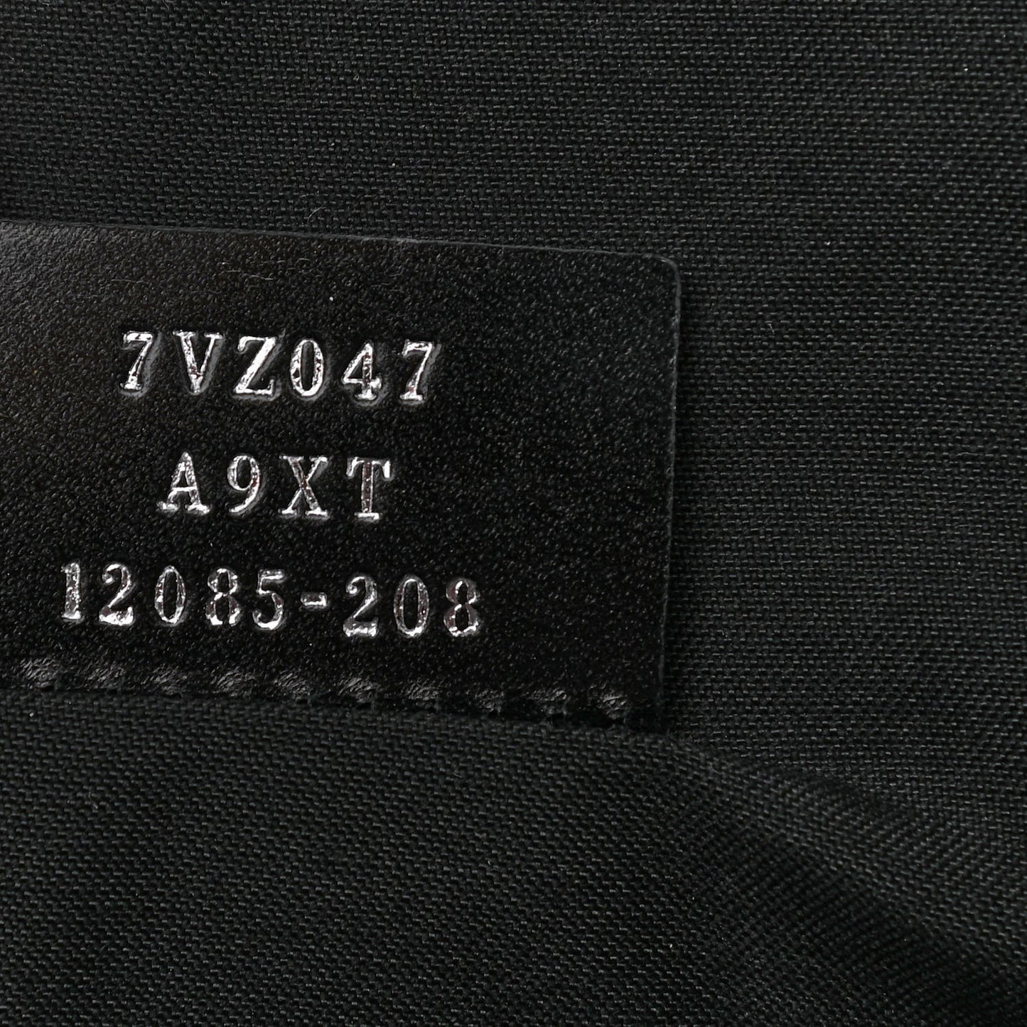 Nylon Glazed Fabric FF 1974 Diagonal Panelled Backpack Tobacco Moresco Black