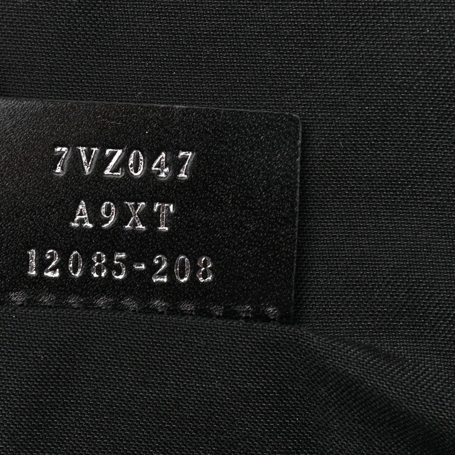Fendi Nylon Glazed Fabric FF 1974 Diagonal Panelled Backpack Tobacco Moresco Black 8 of 10