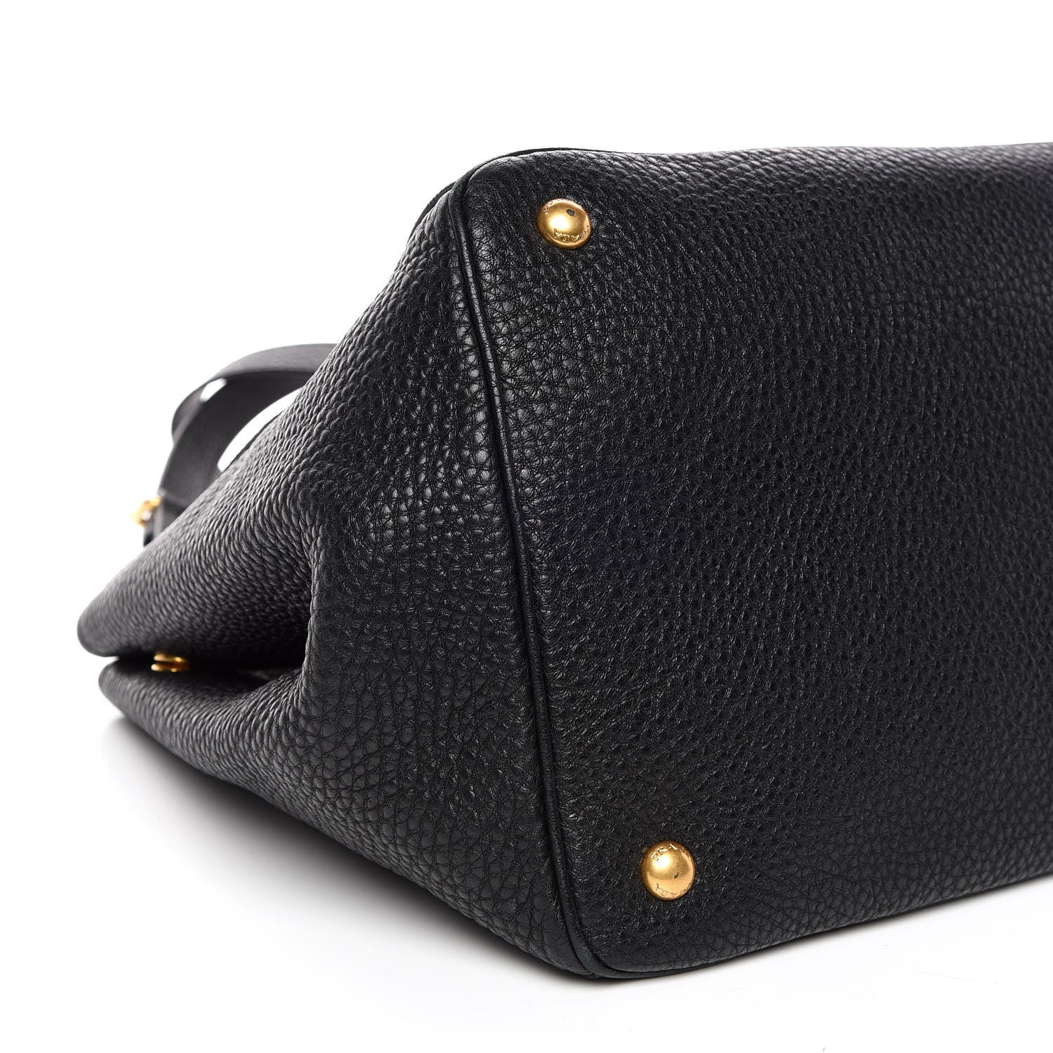 Prada Vitello Daino Tote Black 5 of 9