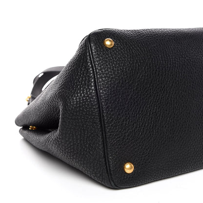 Prada Vitello Daino Tote Black 5 of 9