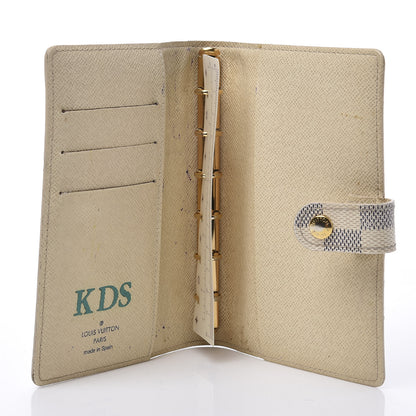 Louis Vuitton Damier Azur Small Ring Agenda Cover 4 of 11