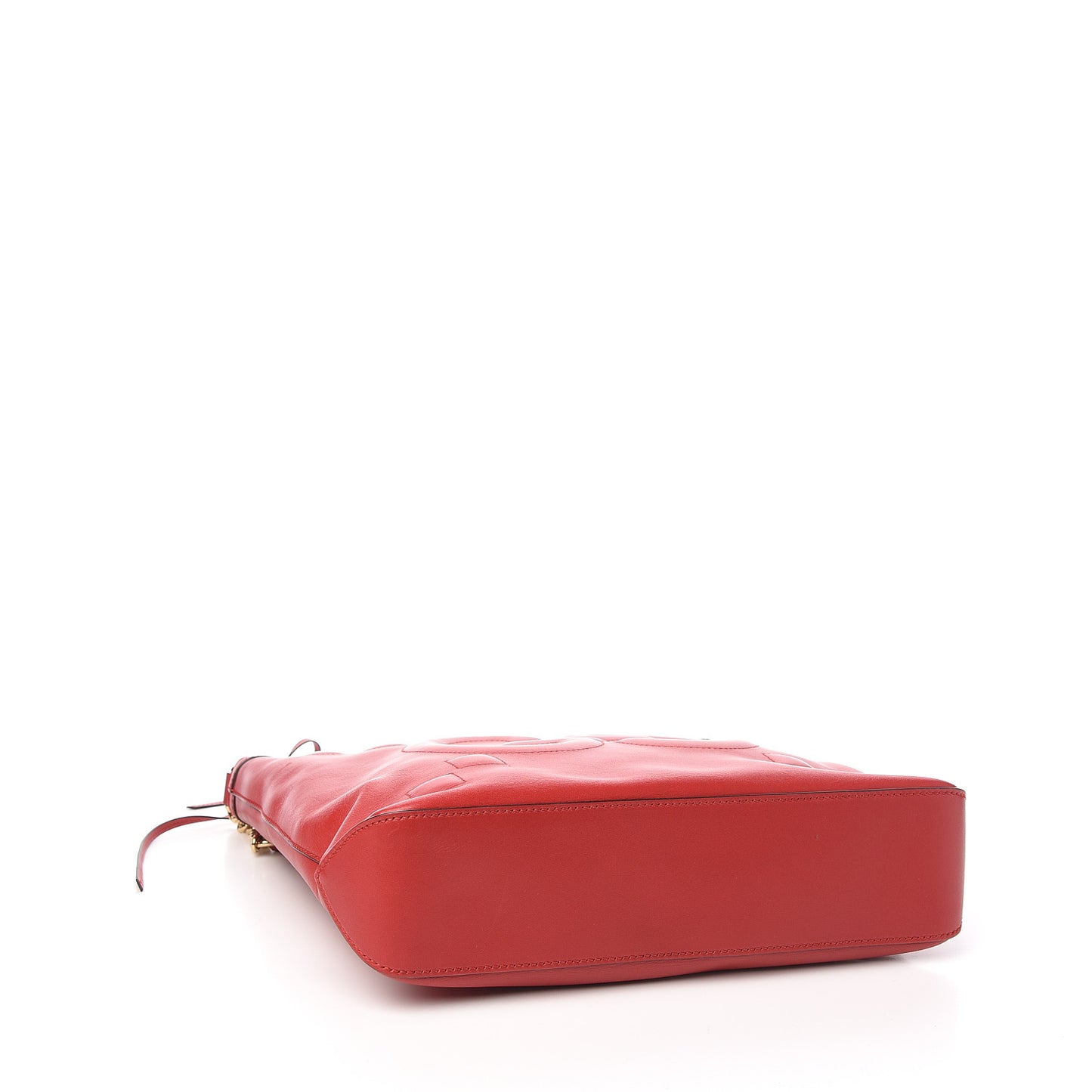 Apollo Calfskin GG Dadini Embroidered Chain Hobo Hibiscus Red