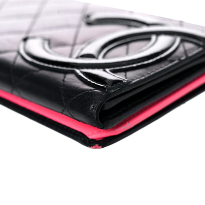 Chanel Calfskin Quilted Cambon Long Double Wallet Black 13 of 29