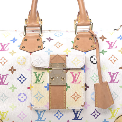 Louis Vuitton Monogram Multicolor Speedy 30 White 12 of 14