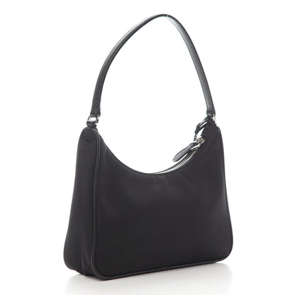 Prada Tessuto Nylon Saffiano Mini Re-Edition 2005 Bag Black 3 of 9