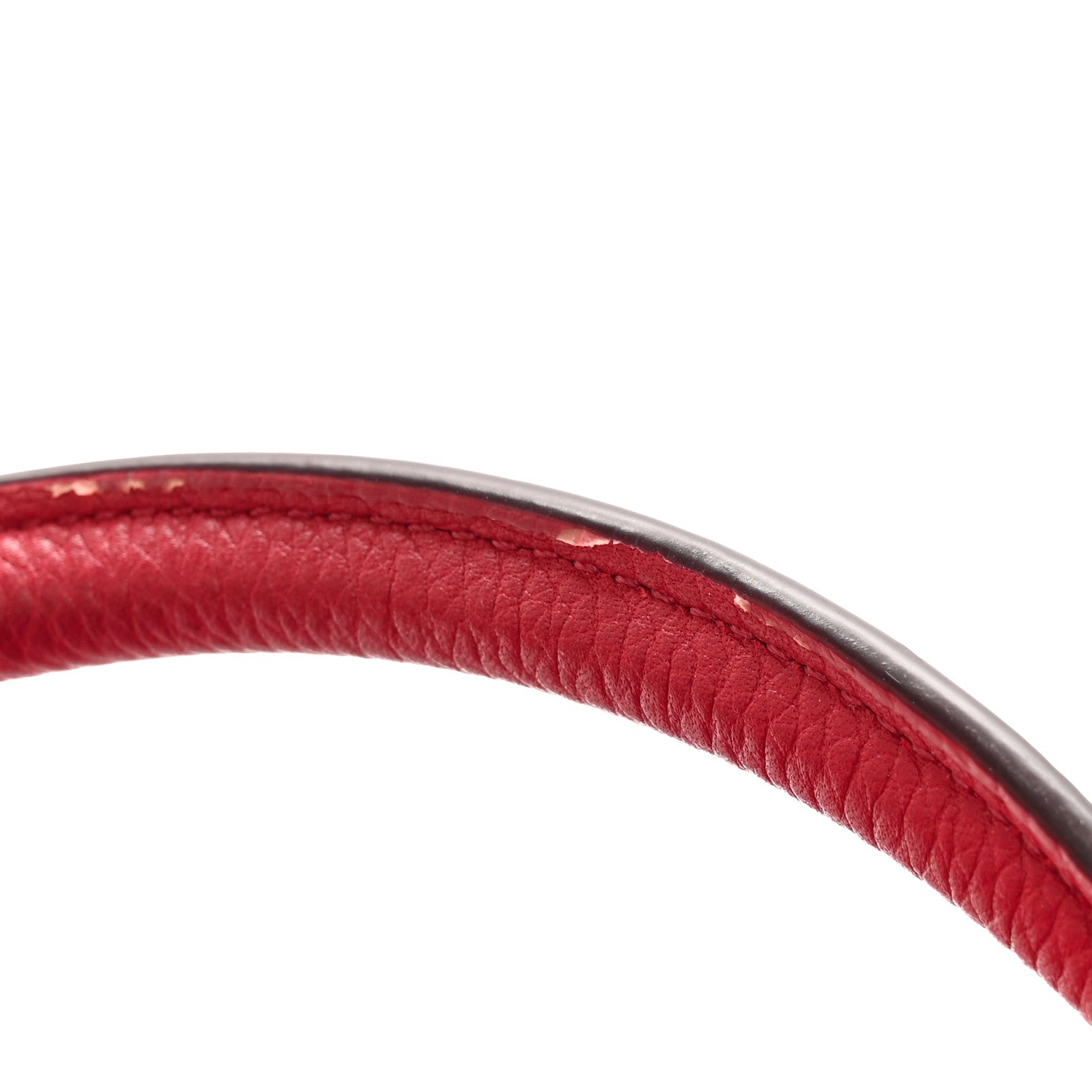 Celine Drummed Calfskin Nano Luggage Red 17 of 17