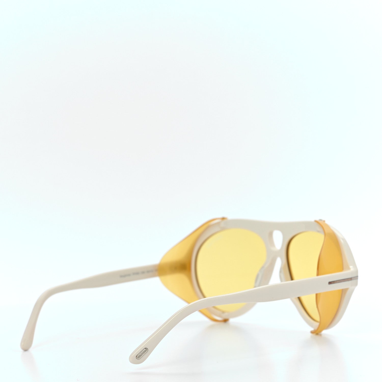 Tom Ford Acetate Neghman Aviator Sunglasses Ivory 4 of 7