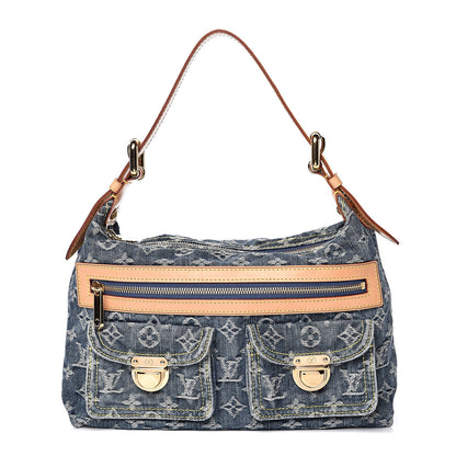 Louis Vuitton Monogram Denim Baggy PM Blue 1 of 13