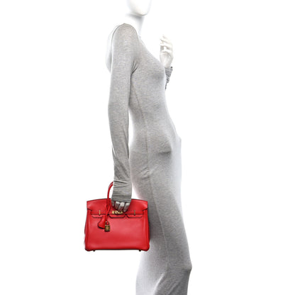 Hermes Swift Birkin 25 Rouge De Coeur 2 of 12