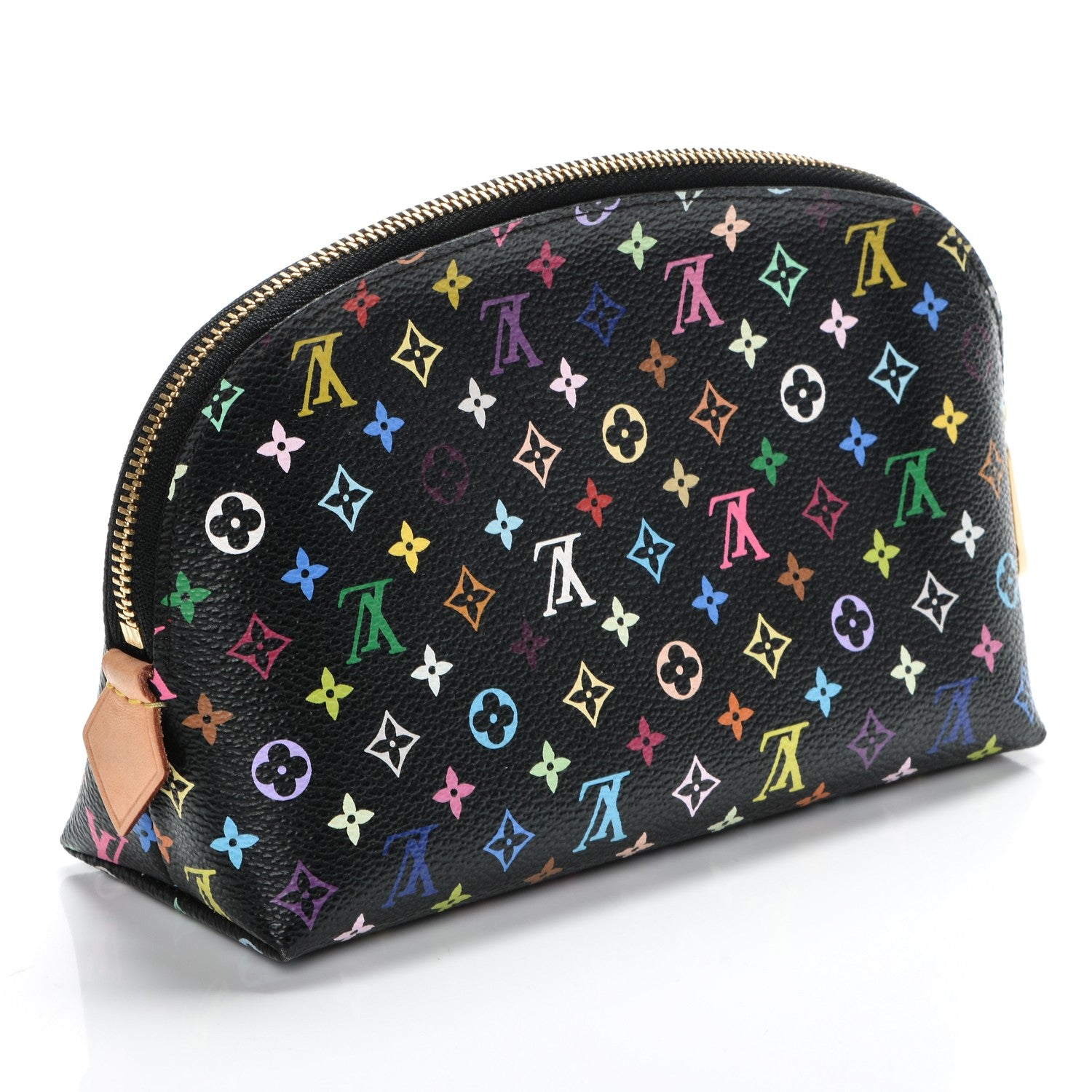 Louis Vuitton Monogram Multicolor Cosmetic Pouch Black Grenade 3 of 7