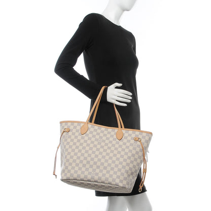 Louis Vuitton Damier Azur Neo Neverfull MM Rose Ballerine 2 of 16