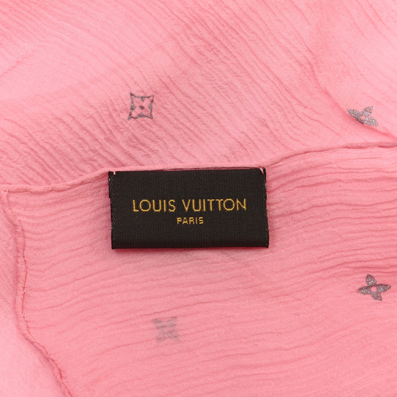 Louis Vuitton Silk Scarf Pink 5 of 5