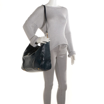 Prada Cervo Antik Zipper Detail Tote Denim Sfumato 2 of 10